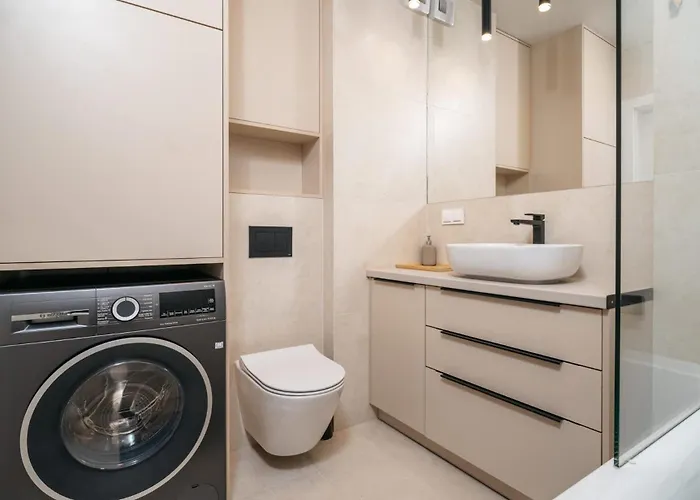 Beige Harmony For Family & Business Apartment *