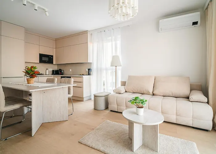 Beige Harmony For Family & Business Apartment *